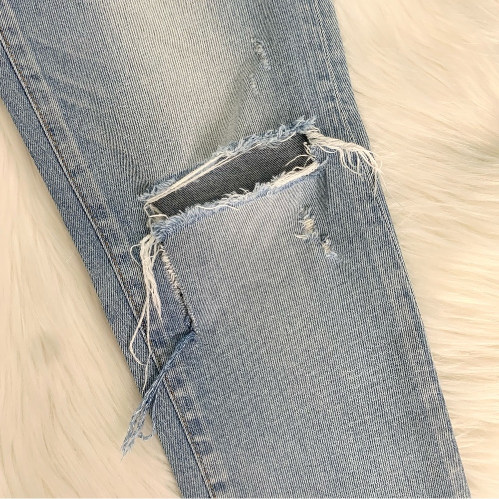 MOUSSY VINTAGE Vivian Distressed Skinny Jeans In Light Blue SIZE 25 - Picture 11 of 15
